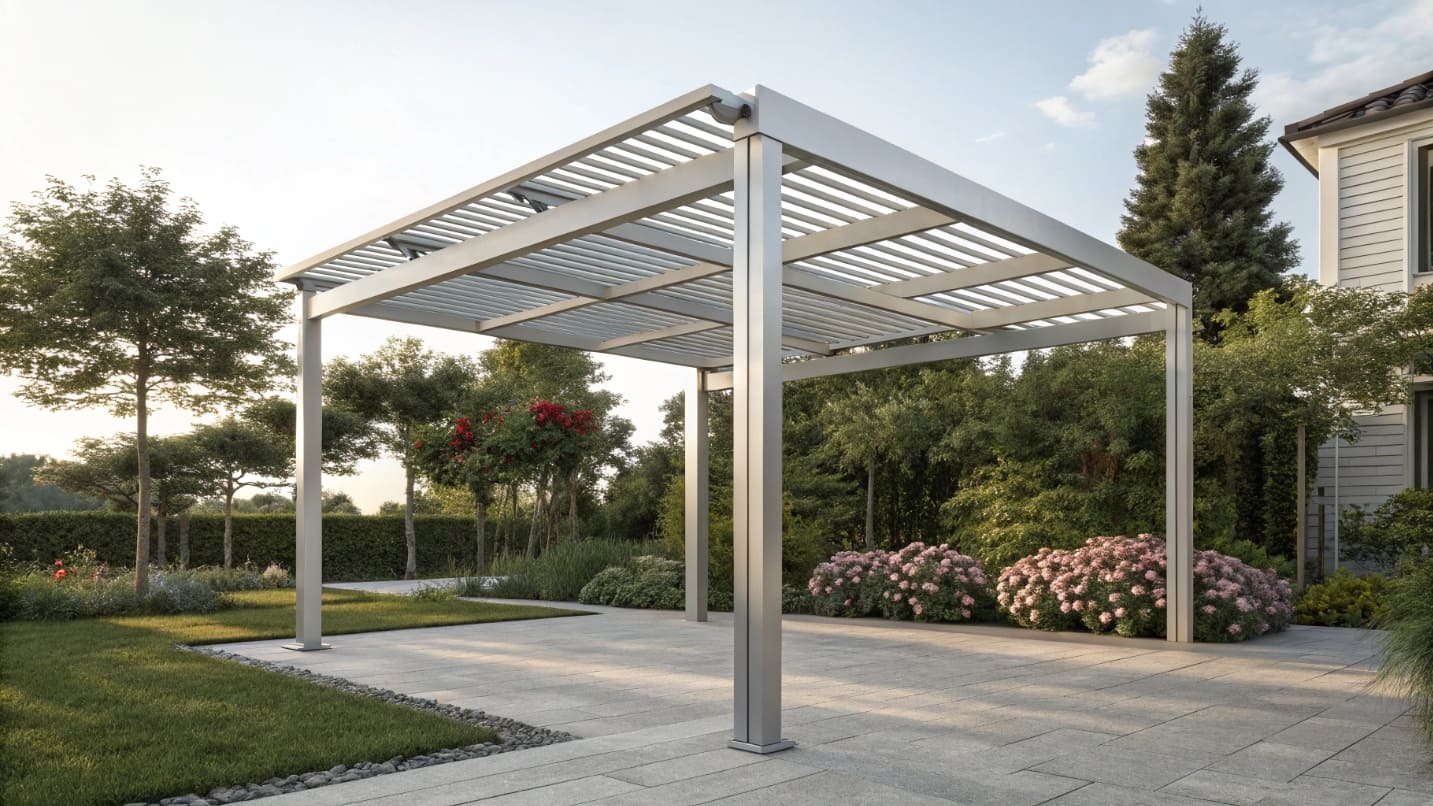 установить перголу из алюминия