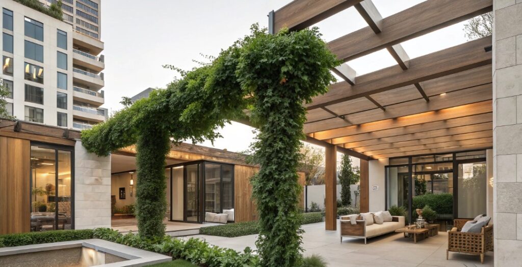 Пергола как элемент современного дизайна двора